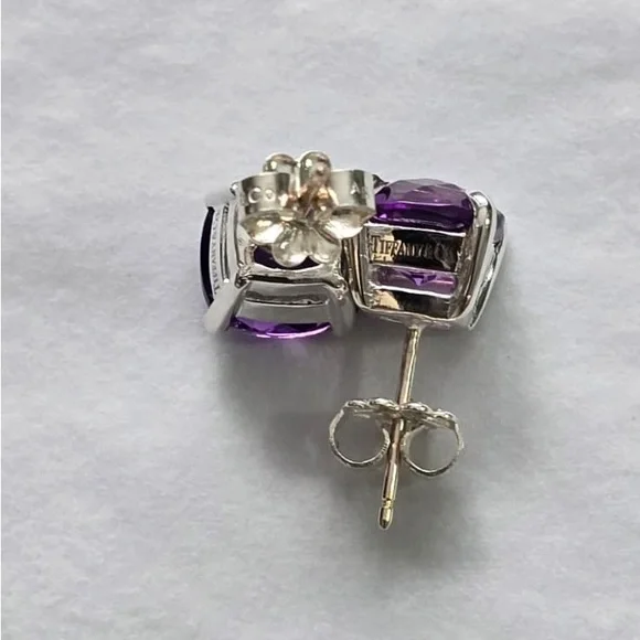 Tiffany & Co. Sparklers earrings in amethyst - Picture 3 of 7
